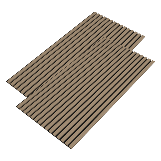 Conjunto de 2x painéis acústicos de parede 3D Vang MDF 120x60x2 cm (1,44 m²) Conjunto de 2x painéis acústicos de parede 3D Vang MDF 120x60x2 cm (1,44 m²)