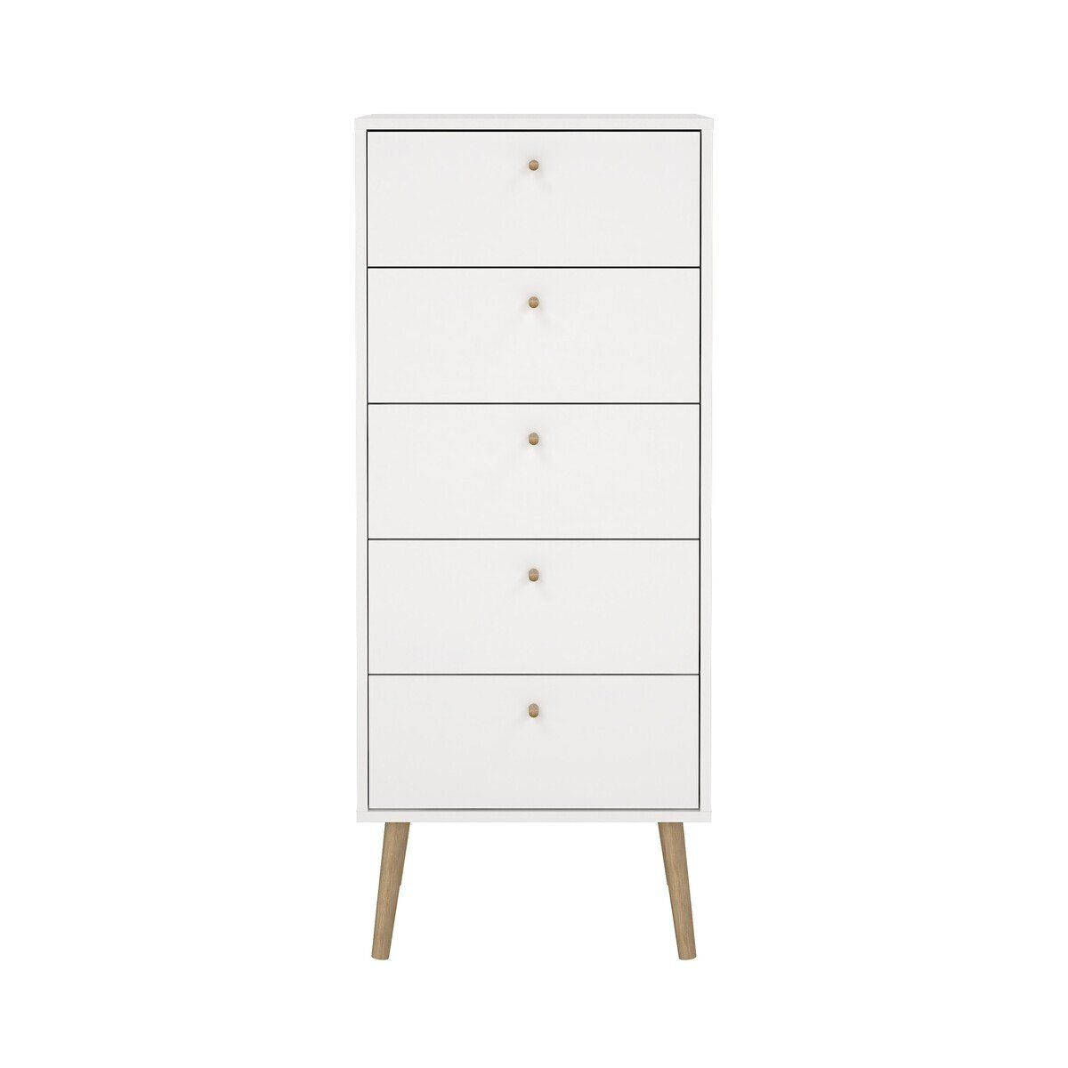 Cómoda 5 cajones con patas de madera h120,1 cm - tarp