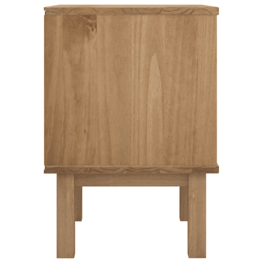 Mesa De Cabeceira - Mesinha De Cabeceira 45x39x57 cm pinho maciço castanhocinza