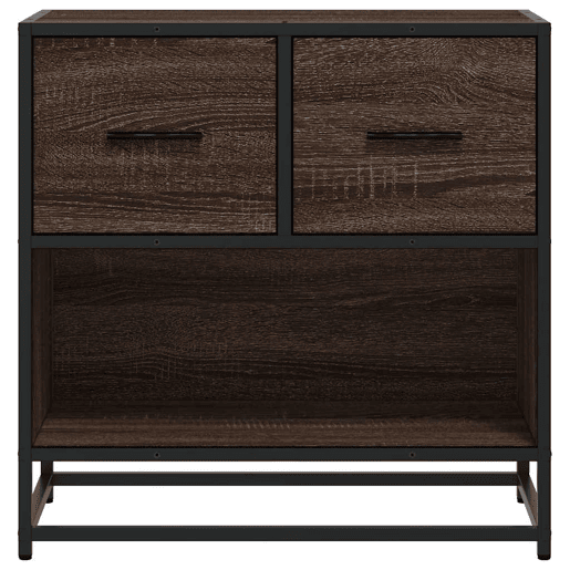 Mesa De Cabeceira Mesinha De Cabeceira - carvalho castanho 60x31x60 cm madeira trabalhada
