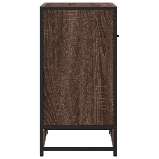 Mesa De Cabeceira Mesinha De Cabeceira - carvalho castanho 60x31x60 cm madeira trabalhada