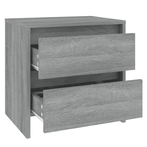 Mesa De Cabeceira - Mesinha De Cabeceira 45x34,5x44,5 cm aglomerado sonoma cinzento