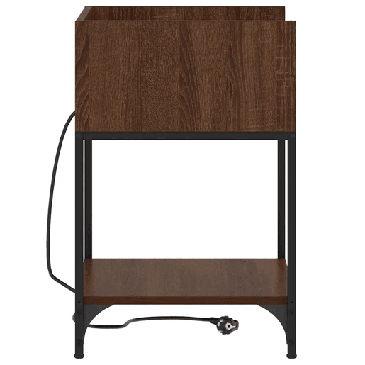Mesa De Cabeceira - Mesinha De Cabeceira Carvalho castanho 40 x 40 x 61 cm