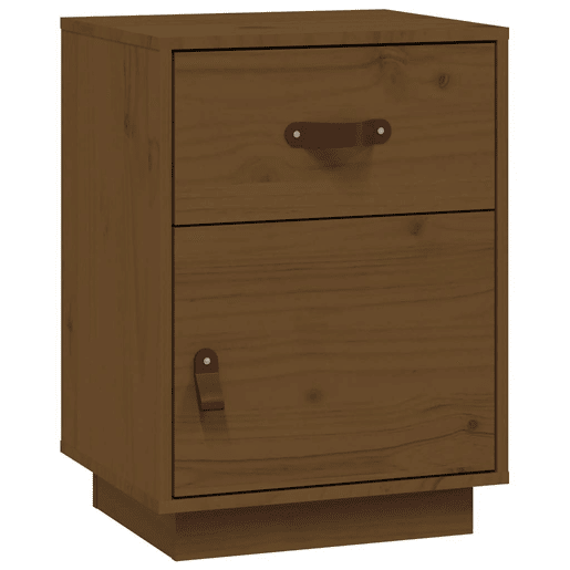Mesa De Cabeceira - Mesinha De Cabeceira 40x34x55 cm pinho maciço castanho mel