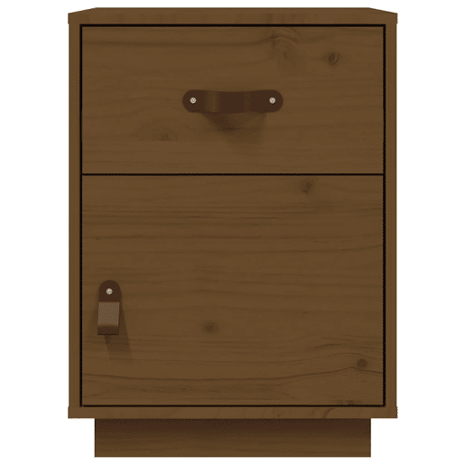 Mesa De Cabeceira - Mesinha De Cabeceira 40x34x55 cm pinho maciço castanho mel