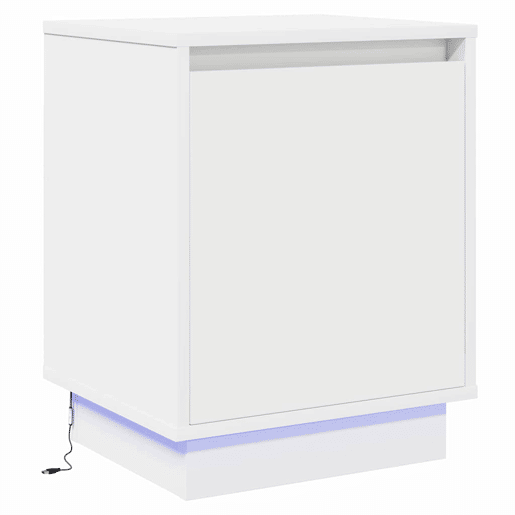 Mesa De Cabeceira - Mesinha De Cabeceira com Branco 39 x 34,5 x 50 cm