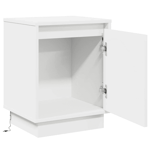 Mesa De Cabeceira - Mesinha De Cabeceira com Branco 39 x 34,5 x 50 cm