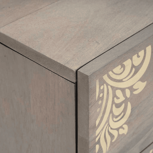 Mesa De Cabeceira - Mesinha De Cabeceira com gaveta Cinzeto 40 x 33 x 46 cm