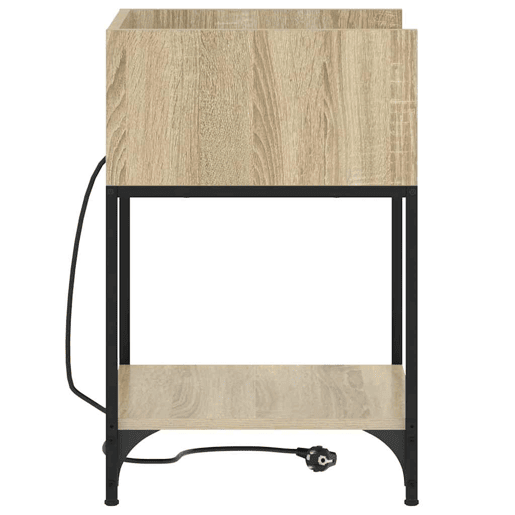 Mesa De Cabeceira - Mesinha De Cabeceira Carvalho sonoma 40 x 40 x 61 cm