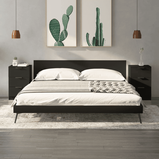 Lote de 2 Mesas De Cabeceira - Mesinhas De Cabeceira 40x36x65 cm branco