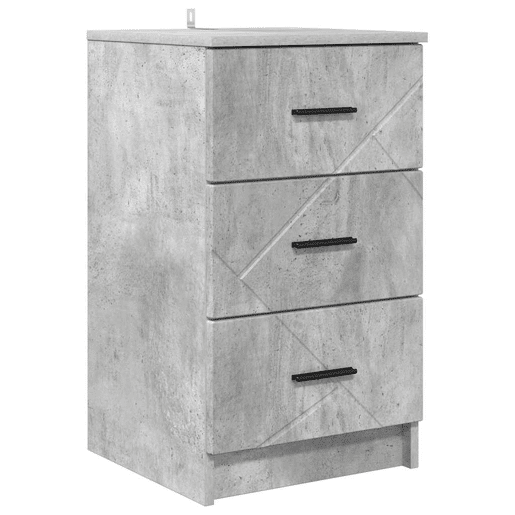 Mesa De Cabeceira - Mesinha De Cabeceira Cinzento cimento 38 x 38 x 66 cm