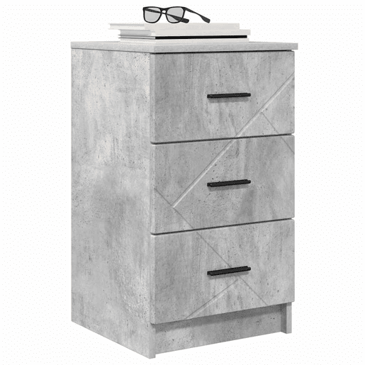 Mesa De Cabeceira - Mesinha De Cabeceira Cinzento cimento 38 x 38 x 66 cm