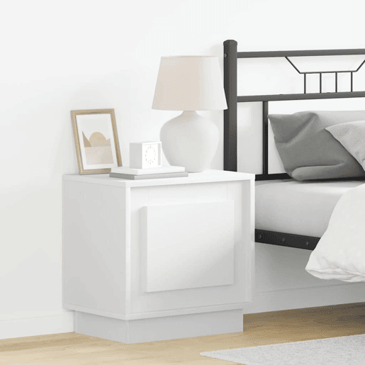 Mesa De Cabeceira - Mesinha De Cabeceira com Branco 44 x 34.5 x 45 cm