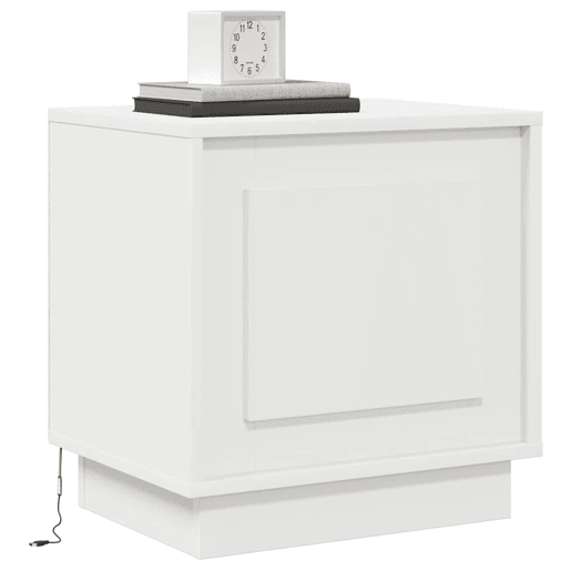 Mesa De Cabeceira - Mesinha De Cabeceira com Branco 44 x 34.5 x 45 cm