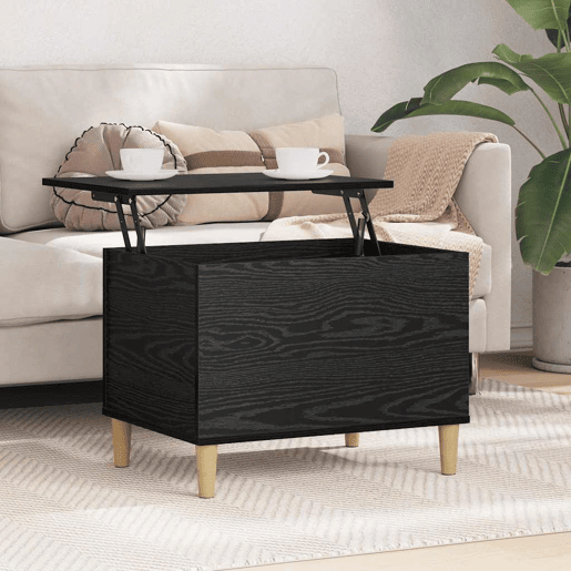 Mesa De Cabeceira - Mesinha De Cabeceira Carvalho preto 60 x 44.5 x 45 cm