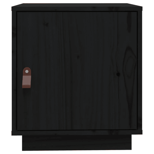 Lote de 2 Mesas De Cabeceira - Mesinhas De Cabeceira 40x34x45cm madeira pinho maciça preto