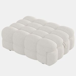 Sofá-cama 90x200 cm - 2 em 1, com apoio para os pés, sofá extensível, cama individual, tecido de veludo - Bege