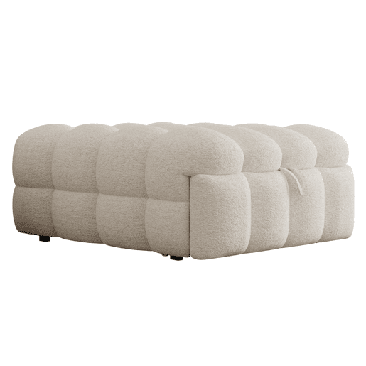 Sofá-cama 90x200 cm - 2 em 1, com apoio para os pés, sofá extensível, cama individual, tecido de veludo - Bege