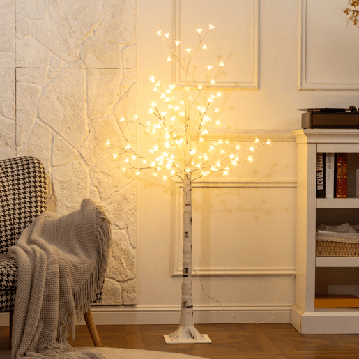 HOMCOM Árvore Cerejeira com 120 Luzes LED IP44 Banco Quente Árvore Decorativa com Flor de Cereja com Luz Ajustável em 3 Modos para Sala de Estar Festas Interiores 21x21x150 cm Branco HOMCOM Árvore Cerejeira com 120 Luzes LED IP44 Banco Quente Árvore Decorativa com Flor de Cereja com Luz Ajustável em 3 Modos para Sala de Estar Festas Interiores 21x21x150 cm Branco