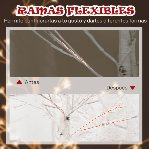 HOMCOM Árvore Cerejeira com 120 Luzes LED IP44 Banco Quente Árvore Decorativa com Flor de Cereja com Luz Ajustável em 3 Modos para Sala de Estar Festas Interiores 21x21x150 cm Branco HOMCOM Árvore Cerejeira com 120 Luzes LED IP44 Banco Quente Árvore Decorativa com Flor de Cereja com Luz Ajustável em 3 Modos para Sala de Estar Festas Interiores 21x21x150 cm Branco