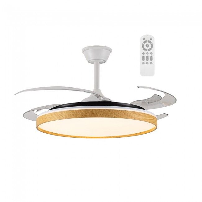 Ventilador de techo LED aspas plegables Tamero L CCT Dim 80W