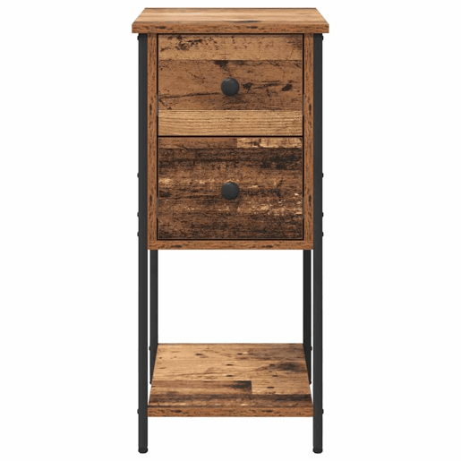 Mesa De Cabeceira - Mesinha De Cabeceira com gaveta Madeira antiga 32 x 42 x 70 cm