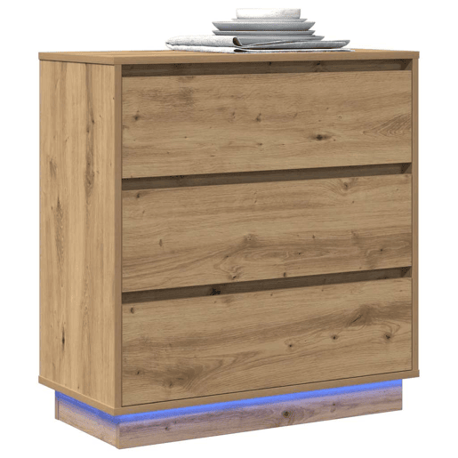 Mesa De Cabeceira - Mesinha De Cabeceira com carvalho artisiano 71 x 34,5 x 75 cm