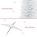 Árbol de Navidad Plástico, Metal HOMCOM, hogar - decoración Árbol de Navidad Plástico, Metal HOMCOM, hogar - decoración Blanco