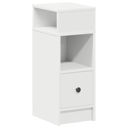 Mesa De Cabeceira - Mesinha De Cabeceira com gaveta 25x31x66 cm branco