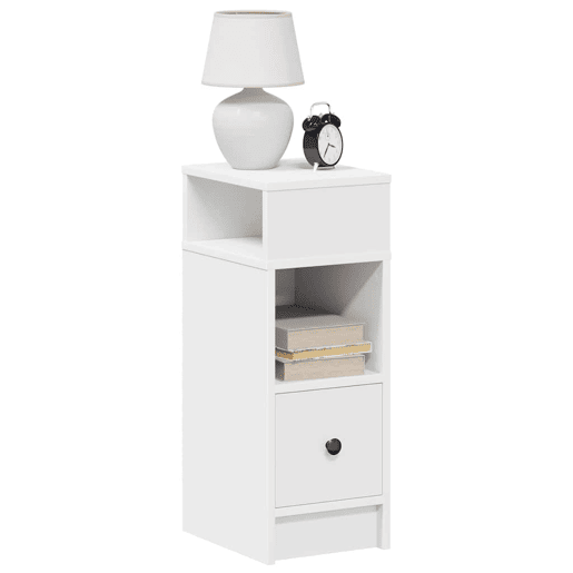 Mesa De Cabeceira - Mesinha De Cabeceira com gaveta 25x31x66 cm branco