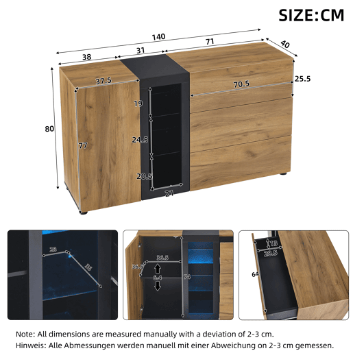 Mesa auxiliar 100x35x77 cm - Mesa preta com base dourada, mesa consola vintage - Castanho+Preto Mesa auxiliar 100x35x77 cm - Mesa preta com base dourada, mesa consola vintage - Castanho+Preto