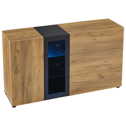 Mesa auxiliar 100x35x77 cm - Mesa preta com base dourada, mesa consola vintage - Castanho+Preto Mesa auxiliar 100x35x77 cm - Mesa preta com base dourada, mesa consola vintage - Castanho+Preto