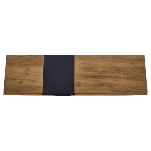 Mesa auxiliar 100x35x77 cm - Mesa preta com base dourada, mesa consola vintage - Castanho+Preto Mesa auxiliar 100x35x77 cm - Mesa preta com base dourada, mesa consola vintage - Castanho+Preto