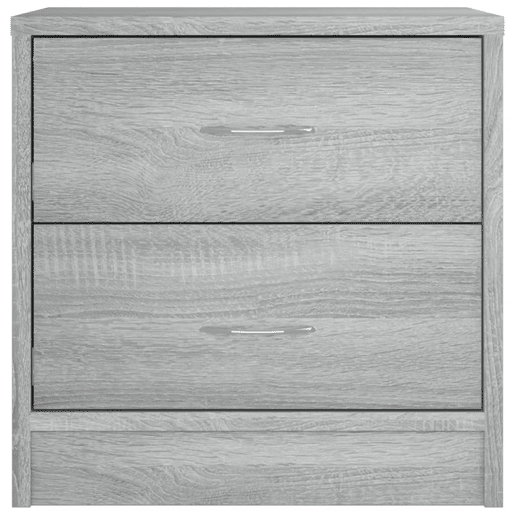 Lote de 2 Mesas De Cabeceira Mesinhas De Cabeceira - 40x30x40cm derivado madeira cinzento sonoma
