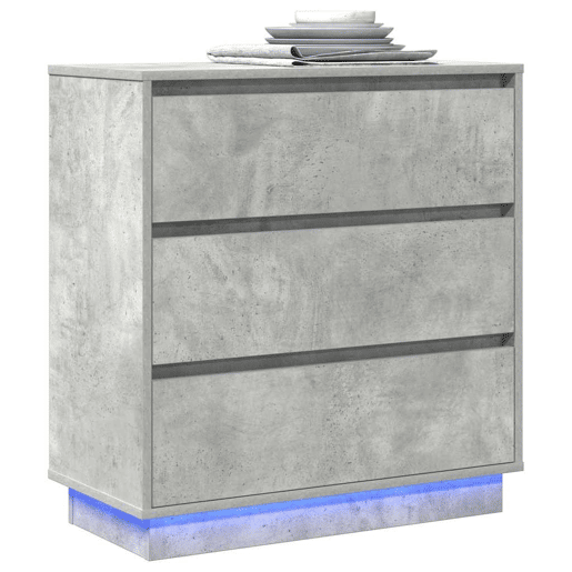 Mesa De Cabeceira - Mesinha De Cabeceira com gaveta com Cinzento 71 x 34,5 x 75 cm
