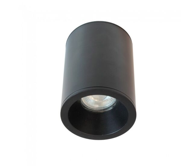 Foco de superficie para baños lutar negro marca wonderlamp