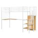 Cama alta para niños 95x254 Cama alta para niños 95x254 Natural/ Blanco