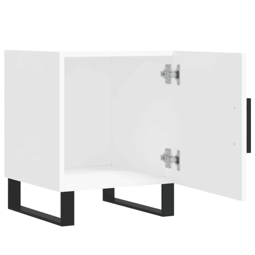 Lote de 2 Mesas De Cabeceira Mesinhas De Cabeceira - 40x40x50 cm derivados de madeira branco
