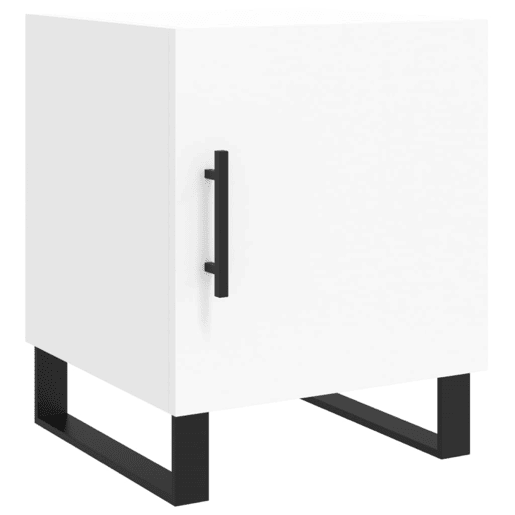 Lote de 2 Mesas De Cabeceira Mesinhas De Cabeceira - 40x40x50 cm derivados de madeira branco