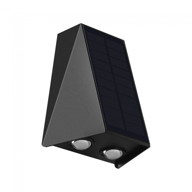 Aplique led solar con sensor taner 3000k marca wonderlamp