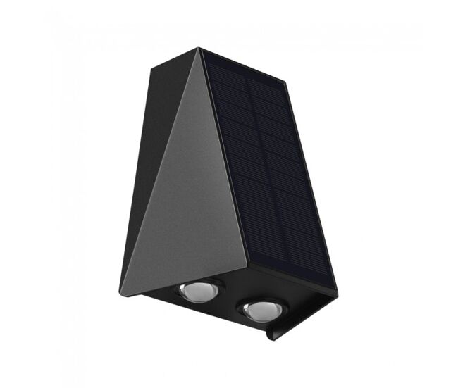 Aplique led solar con sensor taner 3000k marca wonderlamp