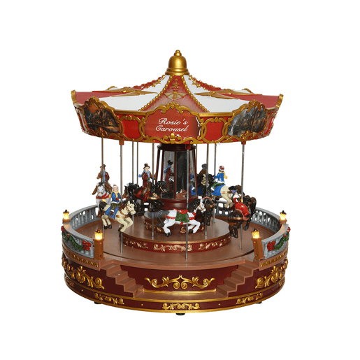 Carrossel de Cavalos Lumineo 31 x 31 x 28 cm Carrossel de Cavalos Lumineo 31 x 31 x 28 cm