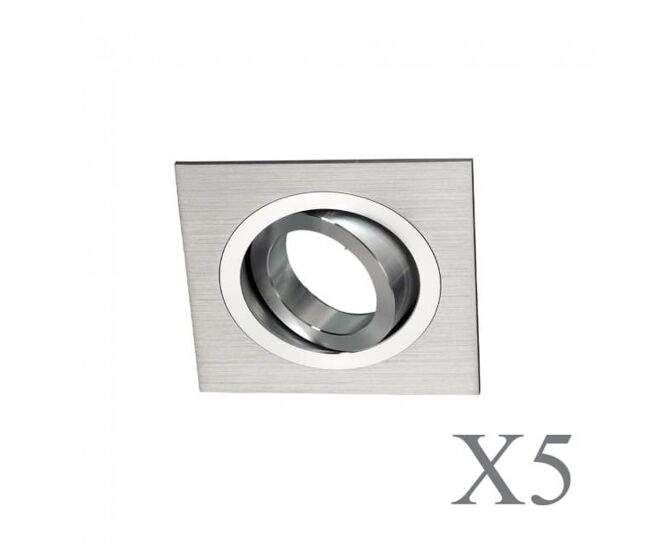 Pack 5 classic cuadrado aluminio moderno