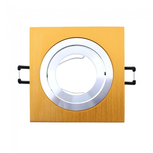 Pack 10 Focos empotrables cuadrado CLASSIC Aluminio Clásico