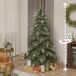 Árbol de Navidad Plástico, Acero HOMCOM, hogar - decoración Árbol de Navidad Plástico, Acero HOMCOM, hogar - decoración Verde