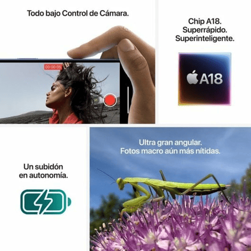 Smartphone Apple iPhone 16 Plus 6,7 512 GB Preto Smartphone Apple iPhone 16 Plus 6,7 512 GB Preto