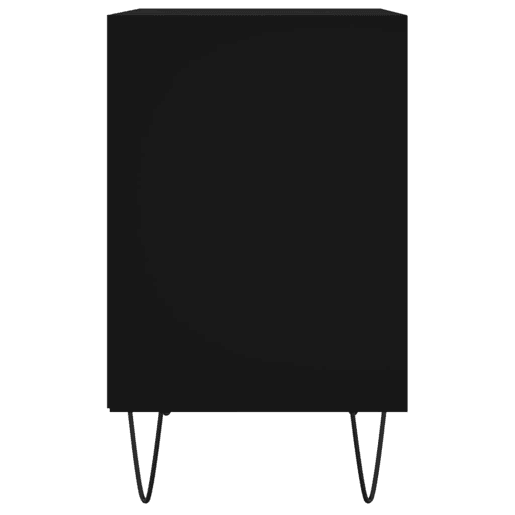 Lote de 2 Mesas De Cabeceira - Mesinhas De Cabeceira 40x30x50 cm derivados de madeira preto