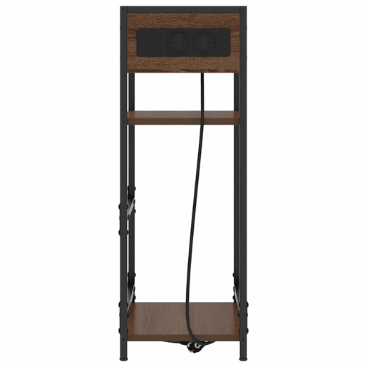 Mesa De Cabeceira - Mesinha De Cabeceira Carvalho castanho 40 x 27 x 76 cm