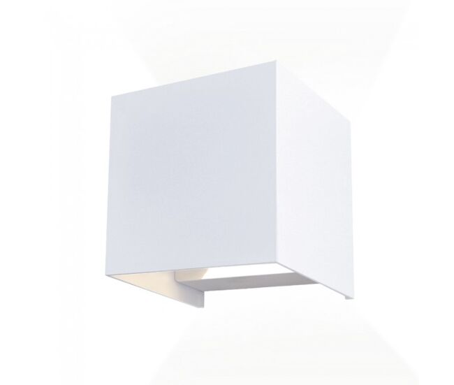Aplique led de exterior leva blanco 2x5w - 4000k marca wonderlamp