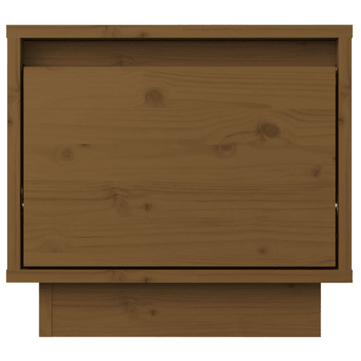 Lote de 2 Mesas De Cabeceira - Mesinhas De Cabeceira 35x34x32 cm pinho maciço castanho mel
